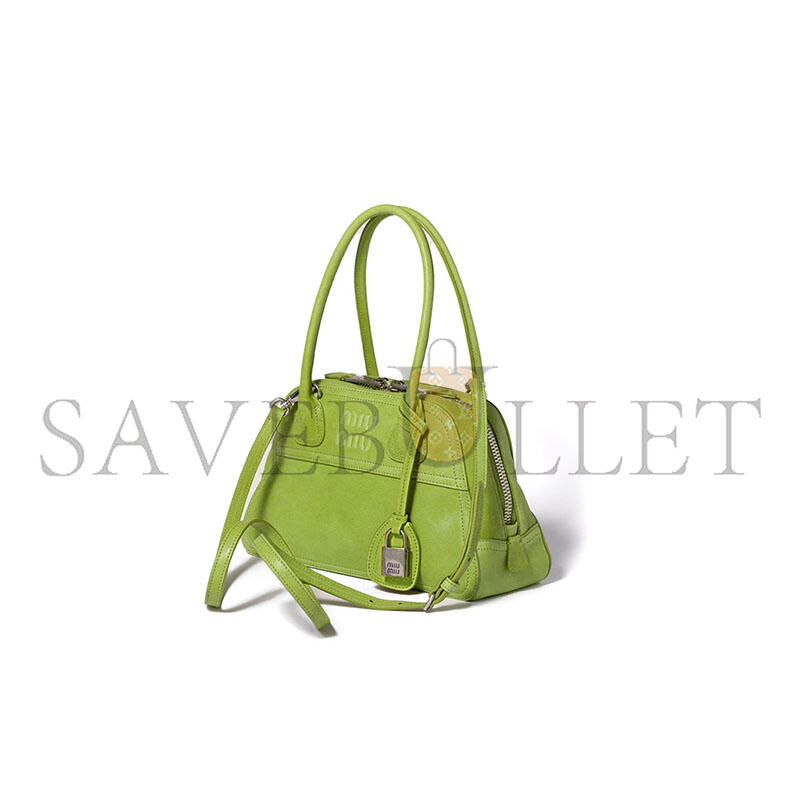 MIU MIU VIVANT NAPPA SOFT LEATHER HANDBAG 5BB200 (28*17*9.5cm) MIU MIU VIVANT NAPPA SOFT LEATHER HANDBAG 5BB200 (28*17*9.5cm)